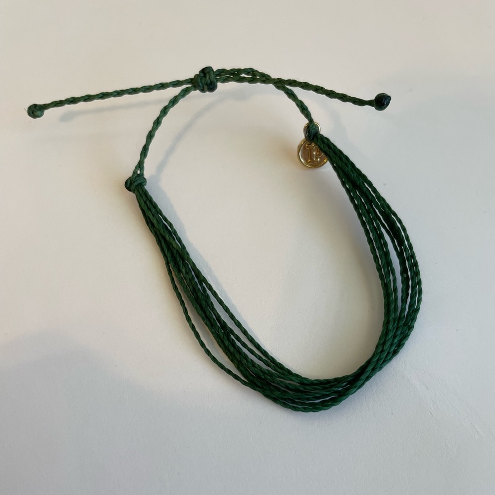 Dark green pura vida bracelet